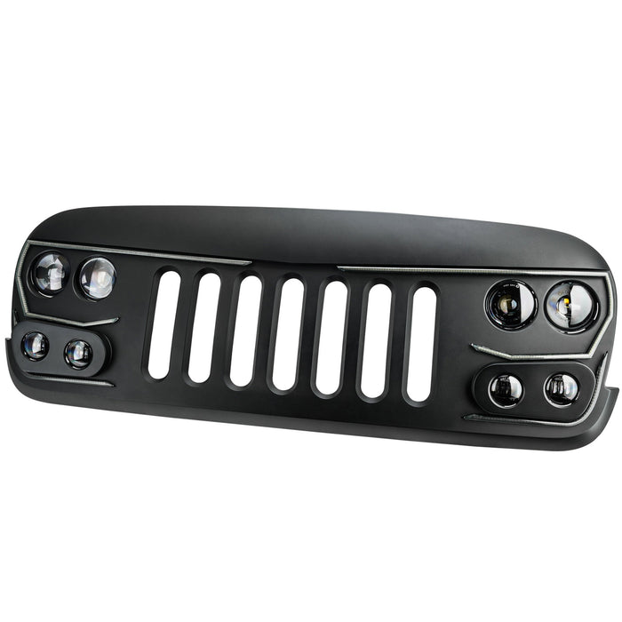 ORACLE Lighting VECTOR™ Pro Series II Full LED Grill for the 2007-2018 Jeep Wrangler JK