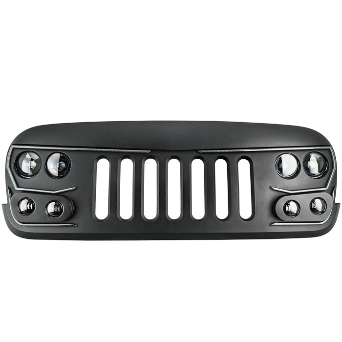 ORACLE Lighting VECTOR™ Pro Series II Full LED Grill for the 2007-2018 Jeep Wrangler JK
