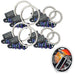 Vector™ Series Grill LED Halo Kit - JK/JL/JT - ColorSHIFT Halos with RF Controller.