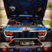 Front end of a Jeep Wrangler with Vector™ Series Grill LED Halo Kit installed.