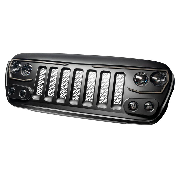 Angled view of VECTOR Pro-Series LED Grill