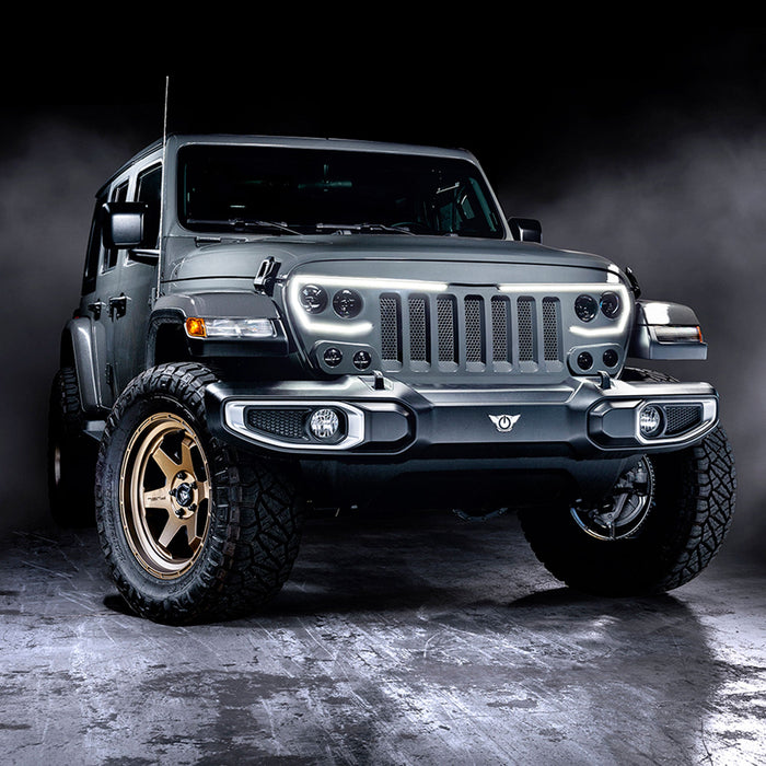 ORACLE Lighting VECTOR™ Pro Series II Full LED Grill for the Jeep Wrangler JL / Gladiator JT