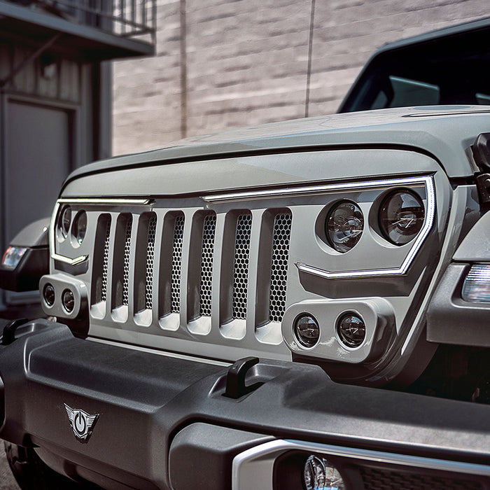 ORACLE Lighting VECTOR™ Pro Series II Full LED Grill for the Jeep Wrangler JL / Gladiator JT