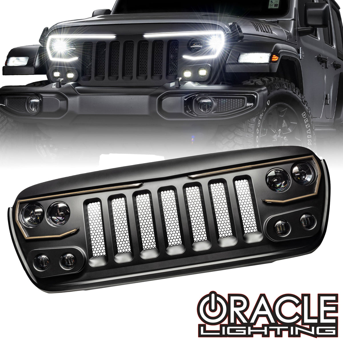 Vector Pro-Series LED Grill for Wrangler JL/Gladiator JT | ORACLE