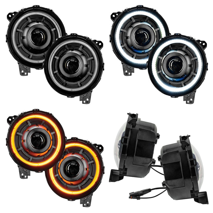Oculus™ Switchback Bi-LED Projector Headlights for Jeep Wrangler JL/ Gladiator JT