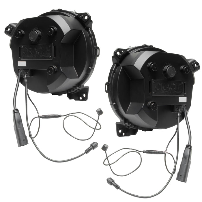Back view of oculus heated lens headlights
