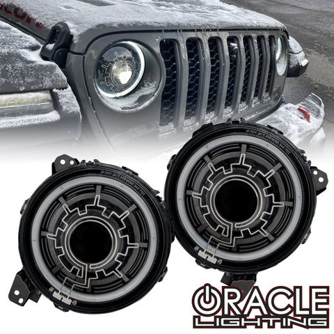 Oculus™ Bi-LED Projector Headlights for Jeep Wrangler JL/Gladiator JT- Heated Lens