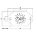 Magnet adapter diagram with measurements.