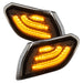 Front view of "Smoked Lens" LED Front Sidemarkers.