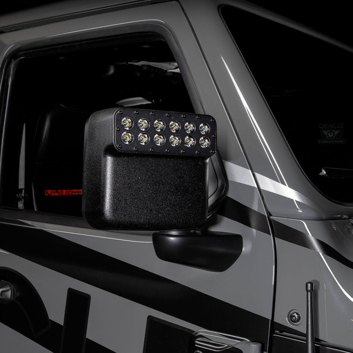 ORACLE Lighting LED Off-Road Side Mirrors for Jeep Wrangler JL / Gladiator JT