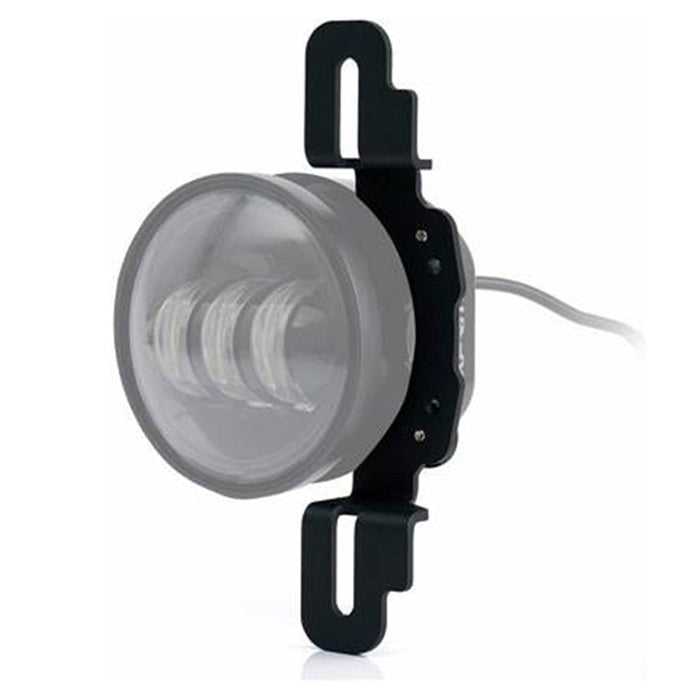 CAD render of brackets with fog lights attached