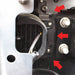 Close-up of fog light housing