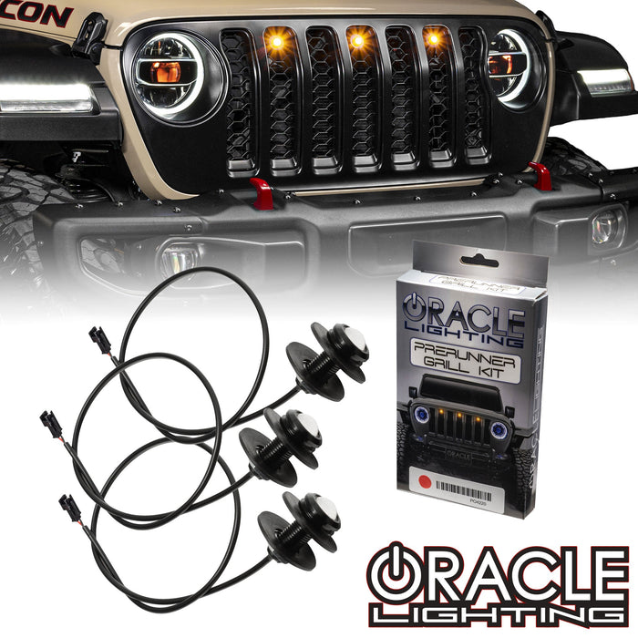 Pre-Runner Style LED Grill Light Kit for Jeep Gladiator JT