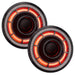 7" Oculus Headlights with red LED inner halo ring.