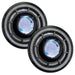 7" Oculus Headlights with white demon eye projector.