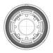 CAD graphic of the front of 7" Oculus Headlights