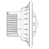 CAD graphic showing the side view of the 7" Oculus Headlights