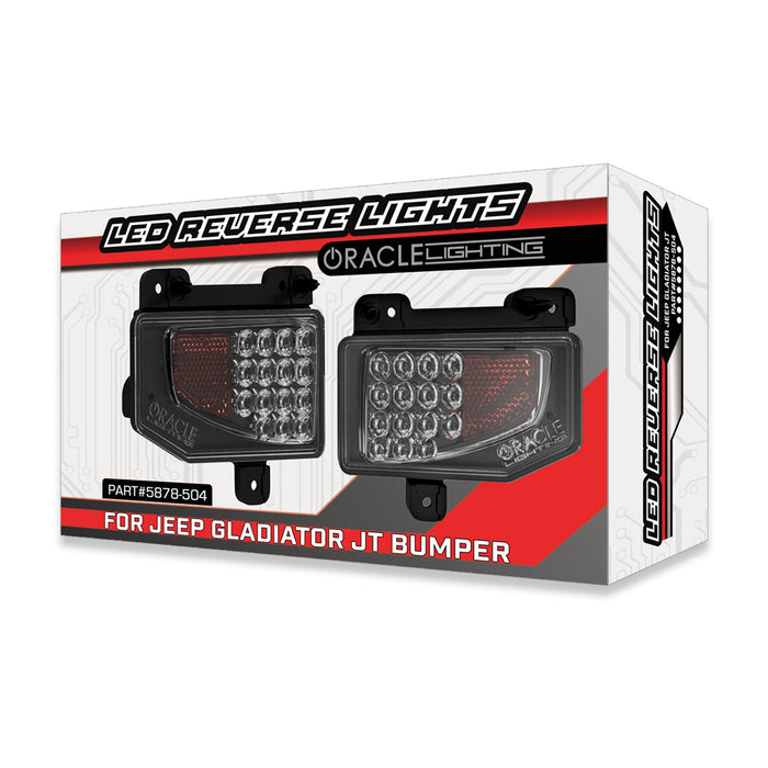 Packaging for Rear Bumper LED Reverse Lights for Jeep Gladiator JT
