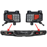 Rear bumper LED reverse lights for Jeep Gladiator JT installed on bumper