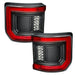 Flush Mount LED Tail Lights for Jeep Gladiator JT with standard lens.