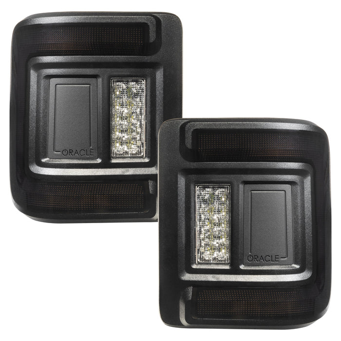 Front view of Flush Mount LED Tail Lights with tinted lens.