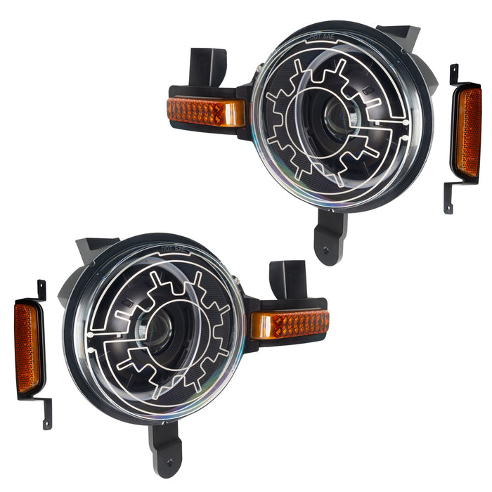 Oculus™ Bi-LED Projector Headlights for 2021+ Ford Bronco - Heated Lens