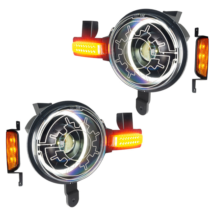 Oculus™ Bi-LED Projector Headlights for 2021+ Ford Bronco - Heated Lens