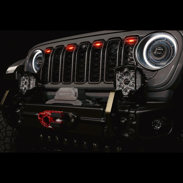 2024+ Jeep Wrangler JL/ Gladiator JT Pre-Runner Style LED Grill Light Kit - PRE-ORDER