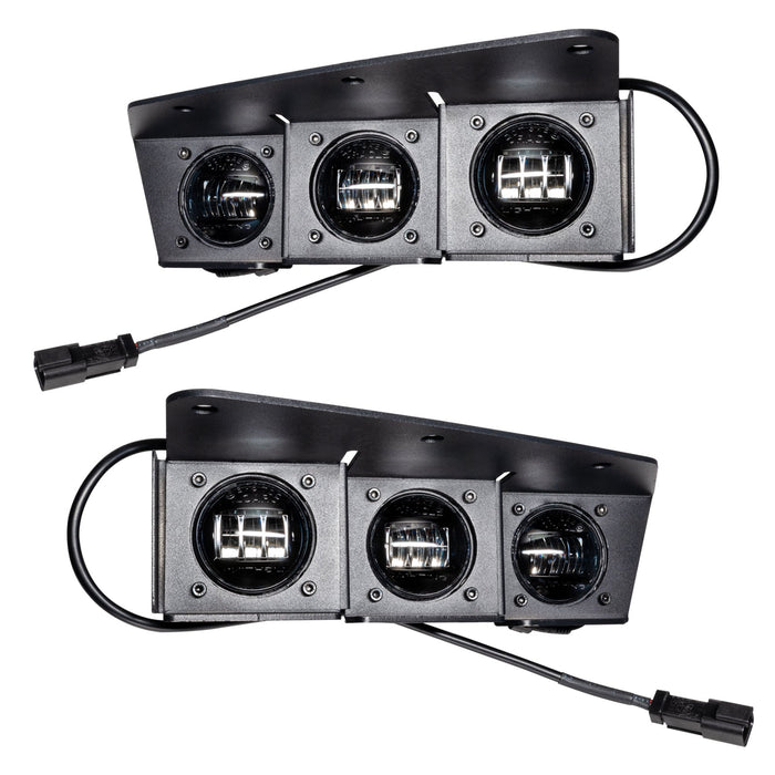 ORACLE Lighting 2021-2025 Ford Bronco Triple LED Fog Light Kit for Steel Bumper