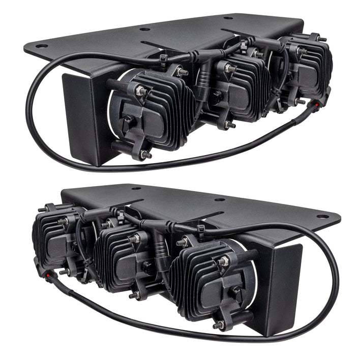 Rear view of Ford Bronco Triple LED Fog Light Kit.
