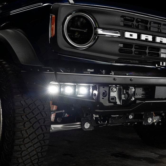 ORACLE Lighting 2021-2025 Ford Bronco Triple LED Fog Light Kit for Steel Bumper