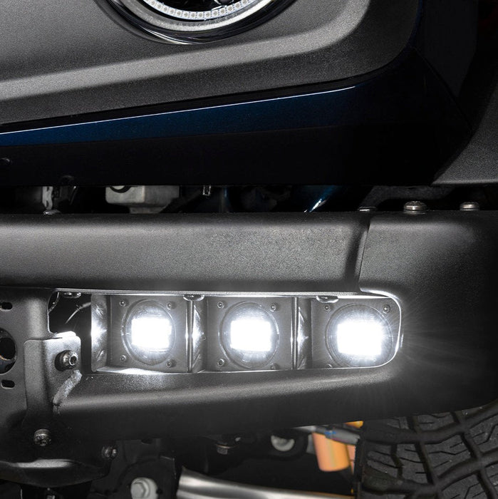 ORACLE Lighting 2021-2025 Ford Bronco Triple LED Fog Light Kit for Steel Bumper