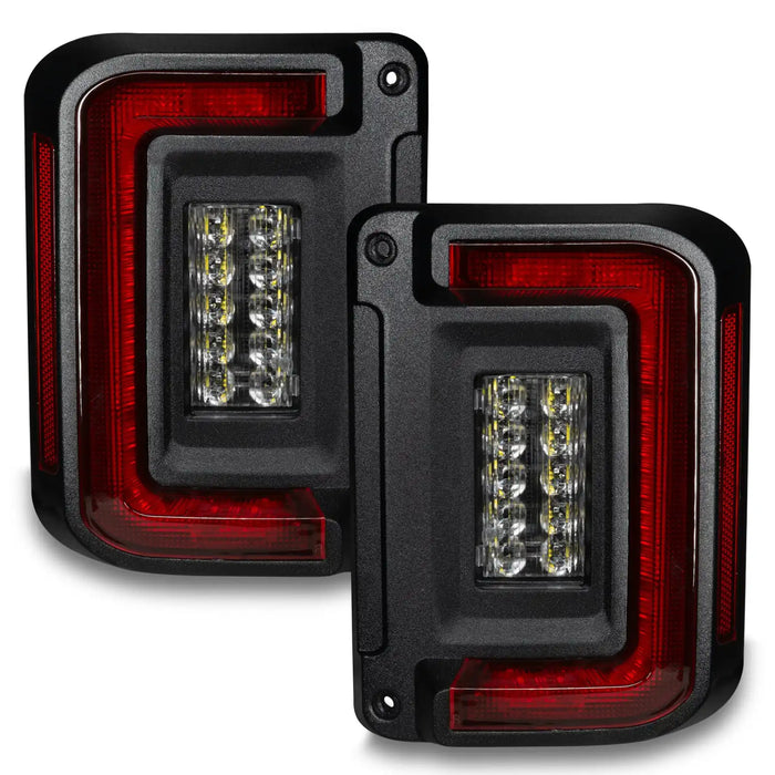 Jeep wrangler JK flush mount tail lights turned off