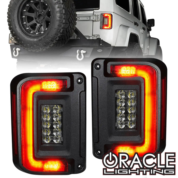 ORACLE Lighting Flush Mount LED Tail Lights for 2007-2017 Jeep Wrangler JK
