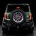Rear view of Ford Bronco with Flush Style LED Tail Lights installed, and brake lights on.