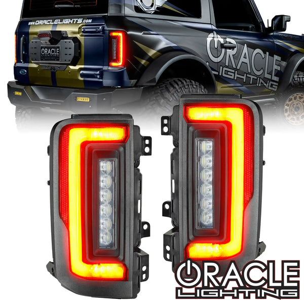 ORACLE Lighting Flush Style (Lensless) LED Tail Lights for 2021-2025 Ford Bronco