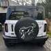 Rear view of a white Ford Bronco with Flush Style LED Tail Lights installed.