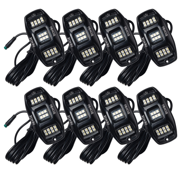 8 rock light pods