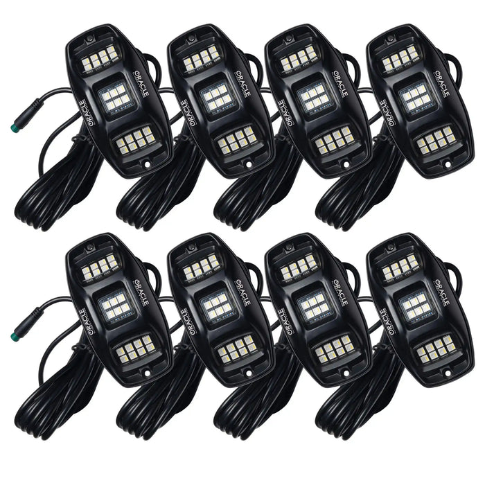 8 rock light pods