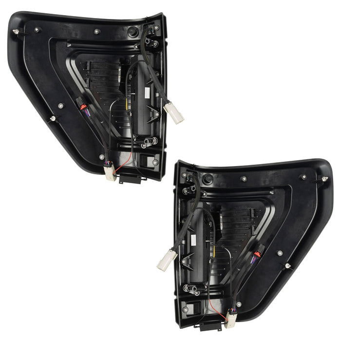 Rear product view of Flush Style LED Tail Lights for 2021-2024 Ford F-150