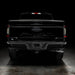 Straight rear view of black Ford F-150 with Flush Style LED Tail Lights installed