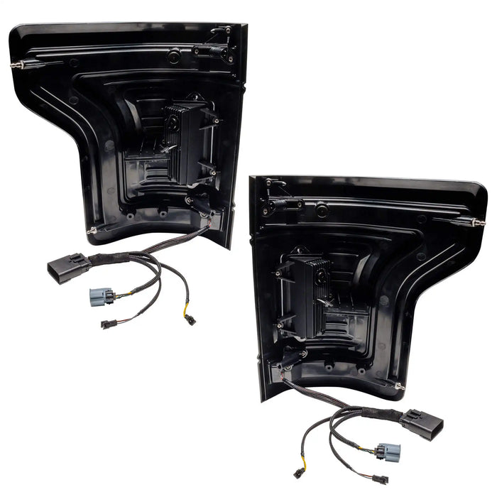 Rear view of Flush Style LED Tail Lights for 2015-2020 Ford F-150