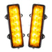 Dual Function Amber/White Reverse LED Modules for Ford Bronco Flush Tail Lights with amber LEDs.