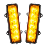 Dual Function Amber/White Reverse LED Modules for Ford Bronco Flush Tail Lights with amber LEDs.