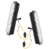 Side view of Dual Function Amber/White Reverse LED Modules for Ford Bronco Flush Tail Lights