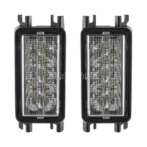 Front product view of Dual Function Amber/White Reverse LED Module for Jeep Wrangler JL Flush Tail Lights