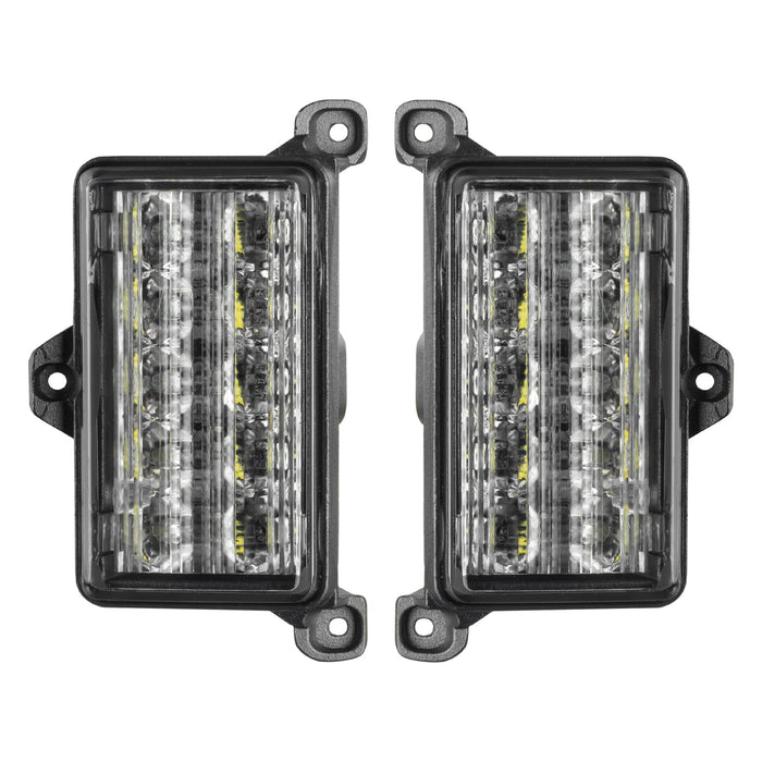 Front product view of Dual Function Amber/White Reverse LED Module for Jeep Gladiator JT Flush Tail Lights