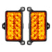 Front product view of Dual Function Amber/White Reverse LED Module for Jeep Gladiator JT Flush Tail Lights with amber LEDs