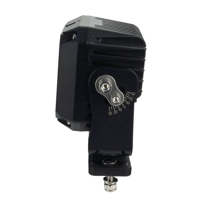 LES Aux light with adjustable settings on a white background