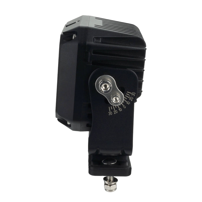 LES Aux light with adjustable settings on a white background